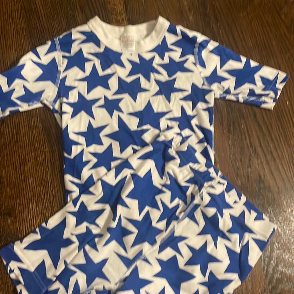Hanna Anderson short sleeved and shorts pj set